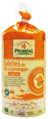 Foto van Primeal rice cakes camargue with quinoa 130g via drogist