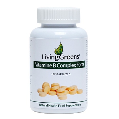 Foto van Livinggreens vitamine b complex forte 180tb via drogist