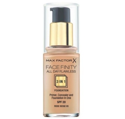 Max factor foundation facefinity 3 in 1 rose beige 065 1 stuk  drogist