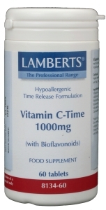 Foto van Lamberts vitamine c 1000 tr & bioflavonoiden 60tab via drogist