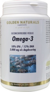 Foto van Golden naturals omega 3 500cap via drogist
