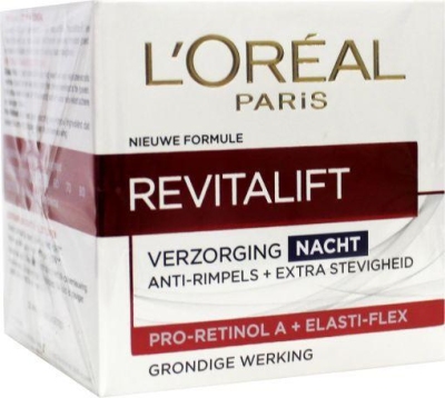 Foto van L'oréal paris anti-rimpel nachtcreme revitalift 50ml via drogist
