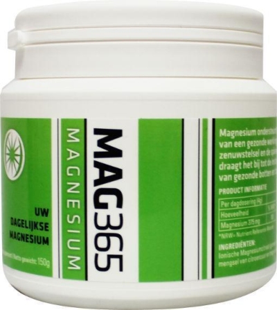 Mag365 magnesium poeder - citroenzuur 150g  drogist