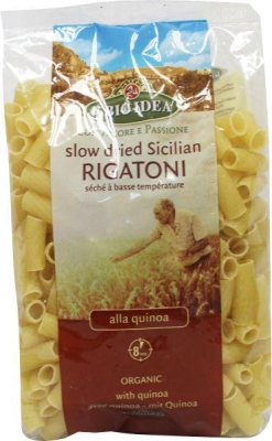 Foto van Bioidea quinoa rigatoni pasta 500g via drogist
