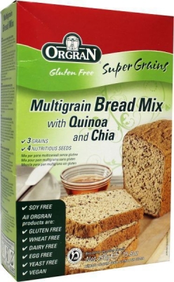 Foto van Orgran breadmix multi grain quinoa chia 450g via drogist