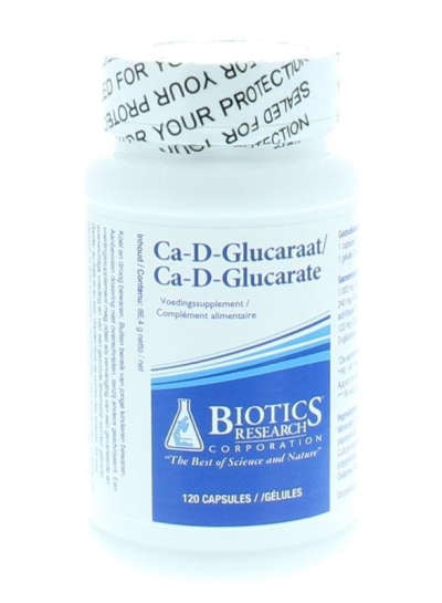 Foto van Biotics calcium d glucaraat 120cap via drogist