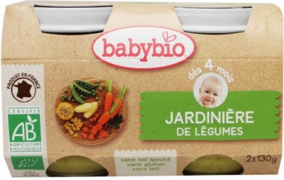 Foto van Babybio groenten tuingroenten 2x130g via drogist