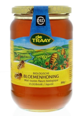 Foto van Traay bloemen honing vloeibaar eko 900g via drogist