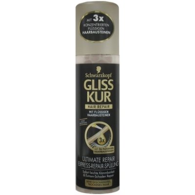 Foto van Gliss kur gliss-kur serum spray - ultimate repair 200 ml. via drogist