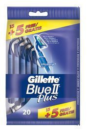 Gillette wegwerpscheermesjes blue ii plus 15+5st  drogist