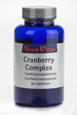 Foto van Nova vitae cranberry d-mannose complex 90tb via drogist