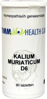 Timm health care kalium muriaticum d6 4 80tab  drogist