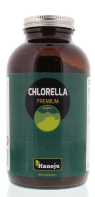 Hanoju chlorella premium 400mg glas flacon 800tab  drogist