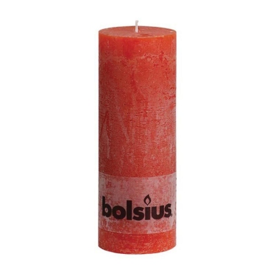 Foto van Bolsius stompkaars rood 6 x 1 stuk via drogist