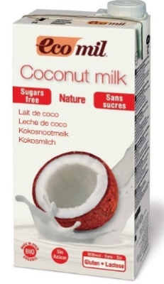 Ecomil ecomil kokosmelk naturel 1000ml  drogist