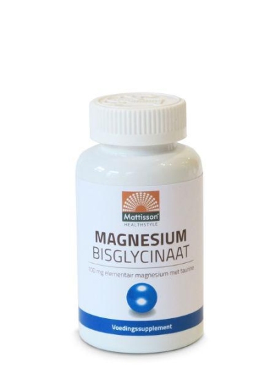 Mattisson magnesium bisglycinaat 100mg taurine 90tab  drogist