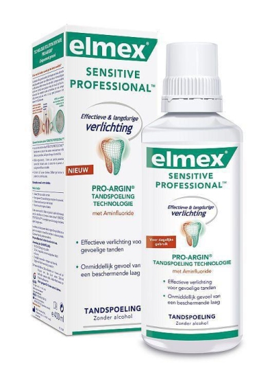 Foto van Elmex tandspoeling sensitive professional 400ml via drogist