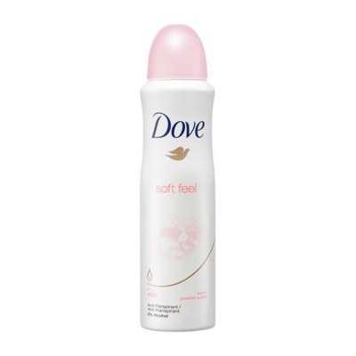 Foto van Dove deospray soft feel 150ml via drogist