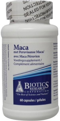 Foto van Biotics voedingssupplementen maca 60cap via drogist