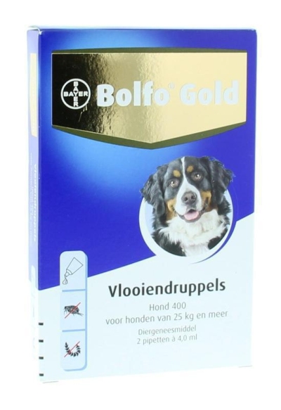 Bolfo druppels hond >25 kg 400 2x4ml  drogist