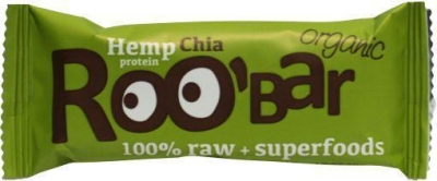 Foto van Roo bar hemp proteine chai 100% raw 50g via drogist