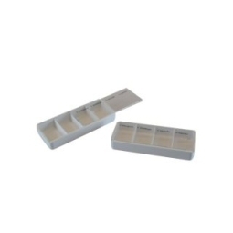 Foto van Blockland tablettendoosje transparant 4vaks 108x45x16mm 1st via drogist