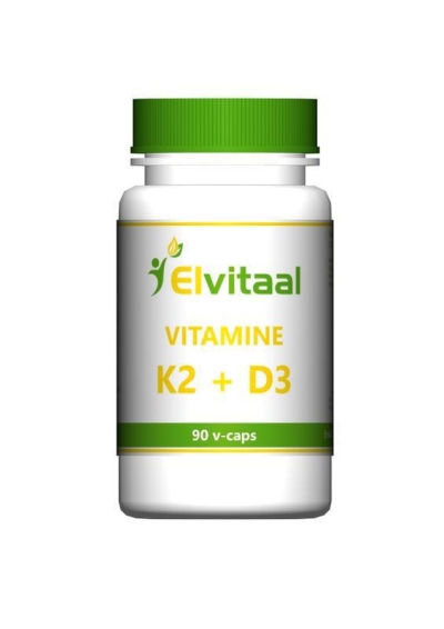 Foto van Elvitaal vitamine k2 & d3 90st via drogist