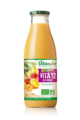 Foto van Vitamont vita 12 vruchten cocktail bio 750ml via drogist