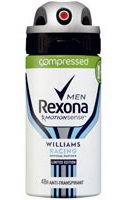 Foto van Rexona deodorant compressed williams f1 racing 75ml via drogist