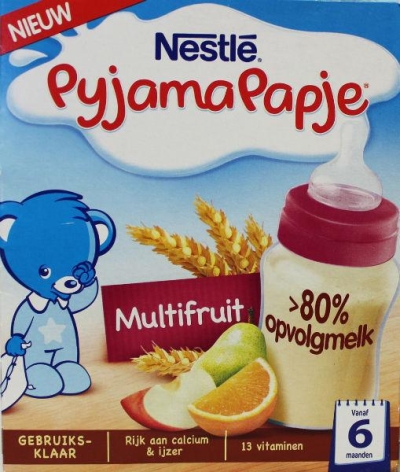 Foto van Nestle pyjamapapje op stap multifruit 2x250 via drogist