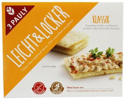 Foto van 3pauly crackers leicht & locker 125g via drogist