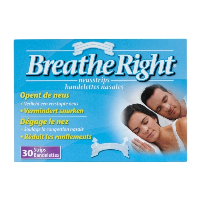 Breathe right neusstrips clear 30st  drogist