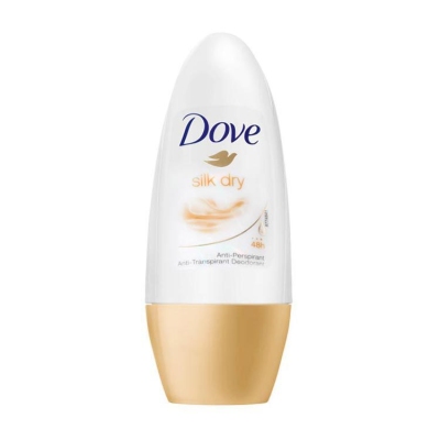 Foto van Dove deodorant roll on silk dry 50ml via drogist