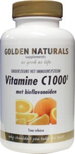 Golden naturals vitamine c 1000 90tab  drogist