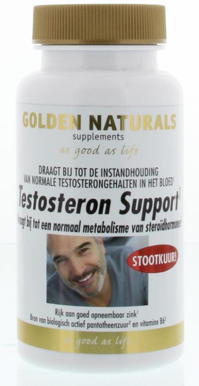 Foto van Golden naturals testosteron support 60tab via drogist