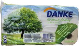 Foto van Danke tissue toiletpapier 3-laags 6 x 8rol via drogist