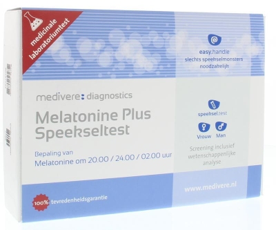 Foto van Medivere melatonine plus speekseltest 1st via drogist