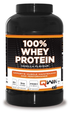 Foto van Qwin 100% whey protein vanilla 2400gr via drogist