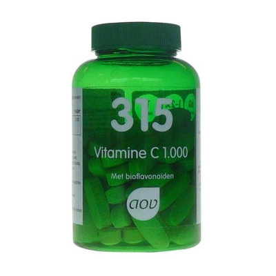 Foto van Aov 315 vitamine c 1000 mg & bioflavonoiden 60tab via drogist