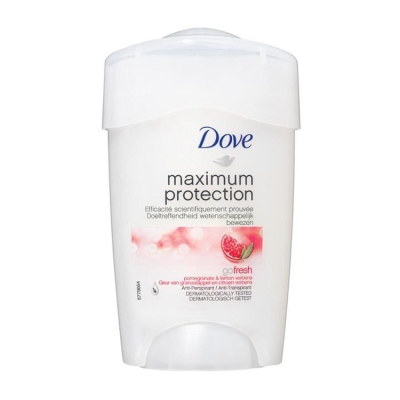 Foto van Dove deospray maximum protection granaatappel 45ml via drogist