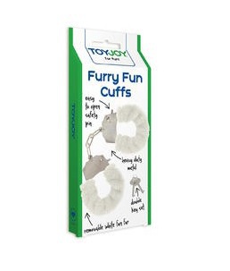 Toyjoy furry fun cuffs white plush handboeien 1st  drogist