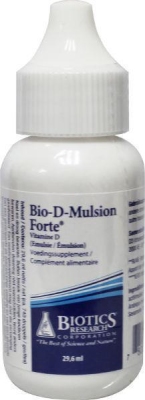 Foto van Biotics bio d mulsion forte 2000ie 50mcg 29.6ml via drogist