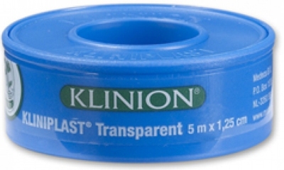 Foto van Klinion huidpleister transparant 1.25cm 1 stuk via drogist