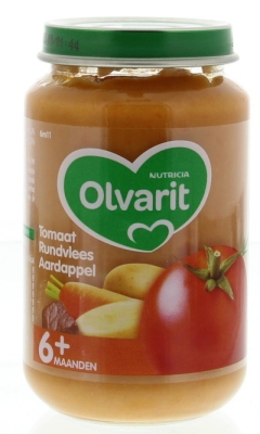 Foto van Olvarit 6m11 tomaat rundvlees aardappel 6 x 200g via drogist