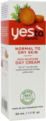 Foto van Yes to carrots moisturizing day cream 50ml via drogist