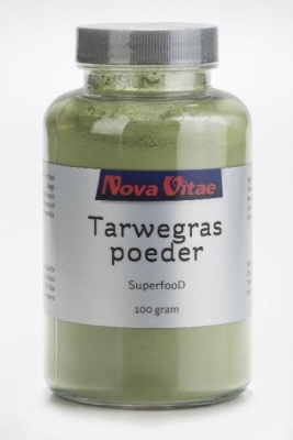 Foto van Nova vitae tarwegras poeder 100g via drogist