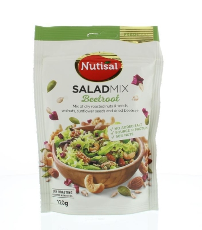 Foto van Nutisal salade mix rode biet 10 x 120g via drogist