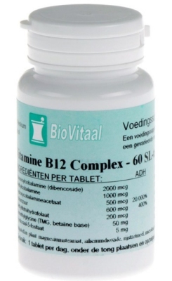 Biovitaal voedingssupplementen vitamine b12+ complex 60 tabletten  drogist