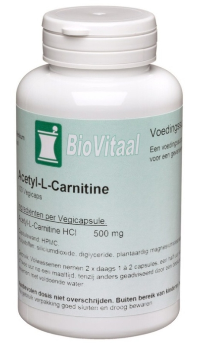 Foto van Biovitaal acetyl l carnitine * 100cp via drogist