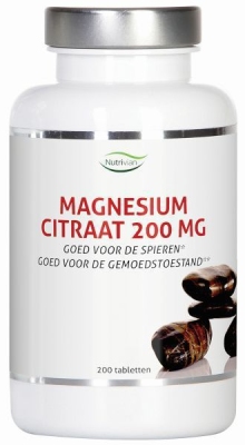 Nutrivian magnesium citraat 200 mg 200tab  drogist